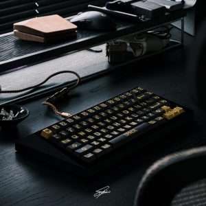 Black Gold Keycaps